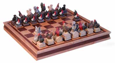 chicken chess sets