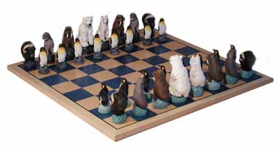 ice animal chess sets